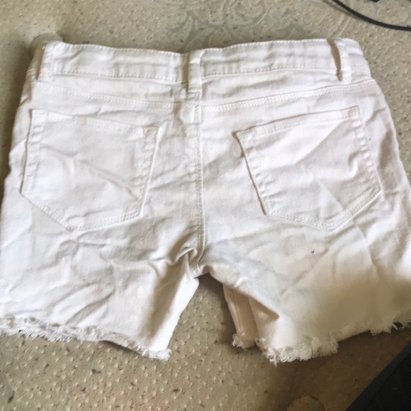 white jean shorts - Picture 3 of 3